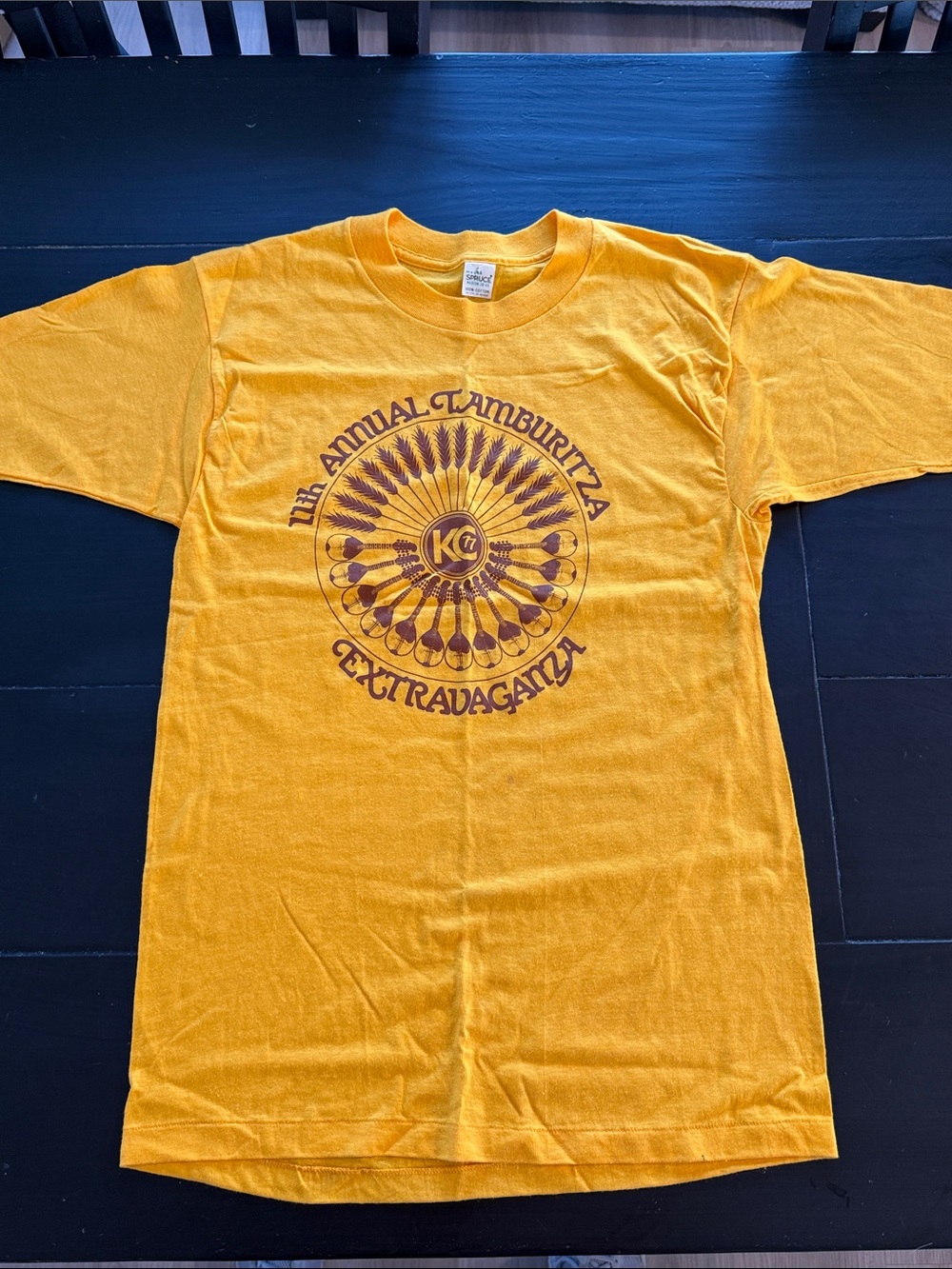 Vintage Tamburitza Extravaganza Yellow Graphic Tee (1977)